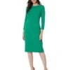 Maggy London 3/4 Length Sleeve Sheath Dress -Summer Fashion Clothing 61HYbLjTWkL. AC SR736920