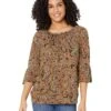 MICHAEL Michael Kors Paisley Flare Sleeve Top -Summer Fashion Clothing 91wlNx3b7OL. AC SR736920